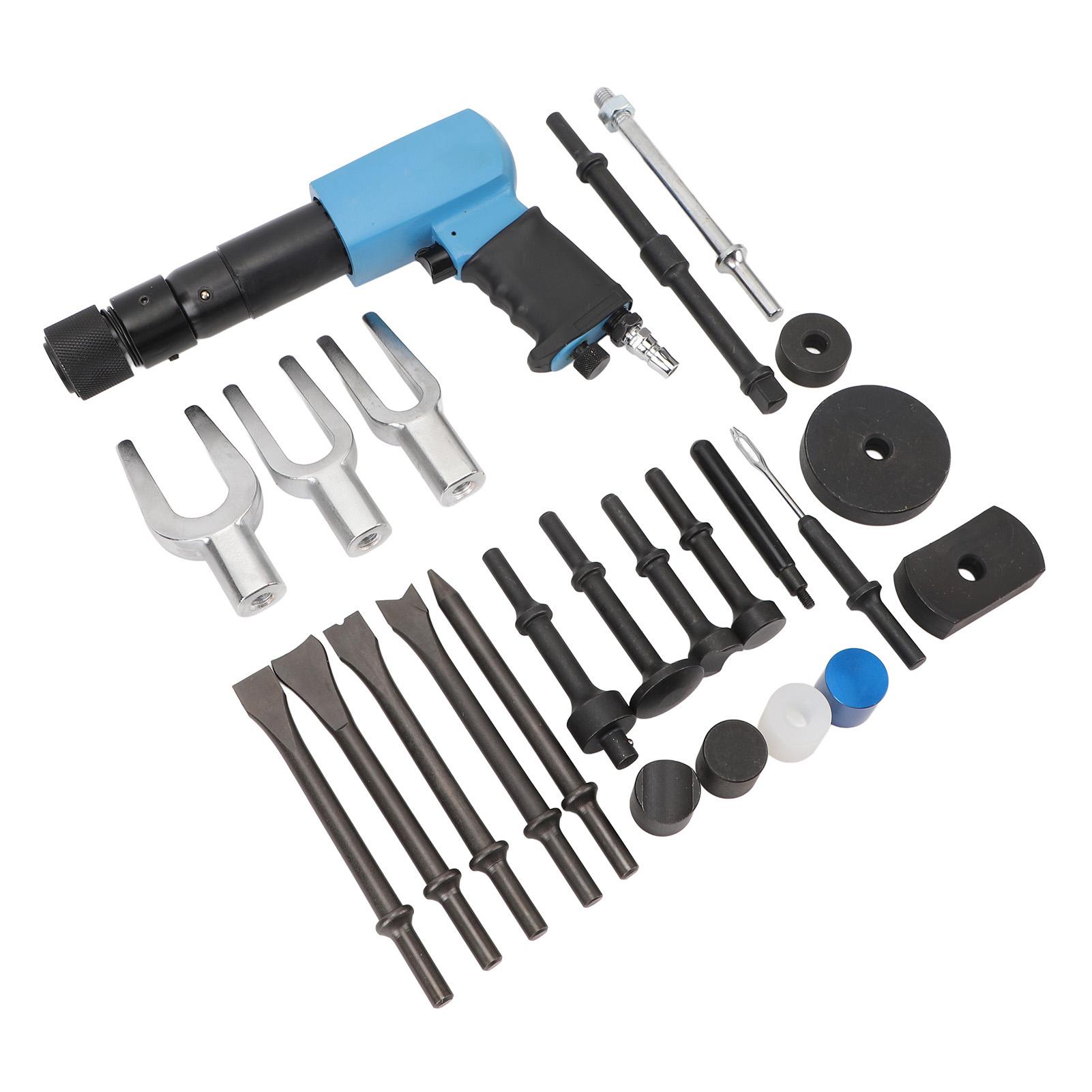 24 Pcs Long Barrel Air Hammer Kit Multifunctional Pneumatic Split Forks Remover Flat Chisel Auto Repair Tools
24 Pcs Long Barrel Air Hammer Kit Multifunctional Pneumatic Split Forks Remover Flat Chisel Auto Repair Tools