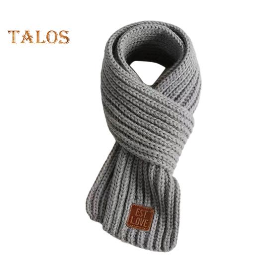 Детский вязаный шарф, однотонный, утолщенный, теплый, вязаный шарф с этикеткой из искусственной кожи, универсальная повседневная одежда серый
Детский вязаный шарф, однотонный, утолщенный, теплый, вязаный шарф с этикеткой из искусственной кожи, универсальная повседневная одежда серый