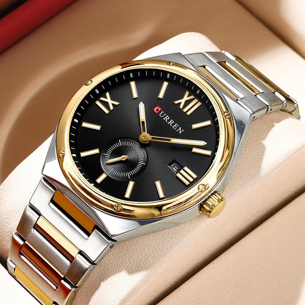 CURREN Luxury Watch Business Waterproof Male Clock Luminous Date Stainless Steel Square Quartz Men Watch Casual Business Wristwatch золотий/зелений
CURREN Luxury Watch Business Waterproof Male Clock Luminous Date Stainless Steel Square Quartz Men Watch Casual Business Wristwatch золотий/зелений