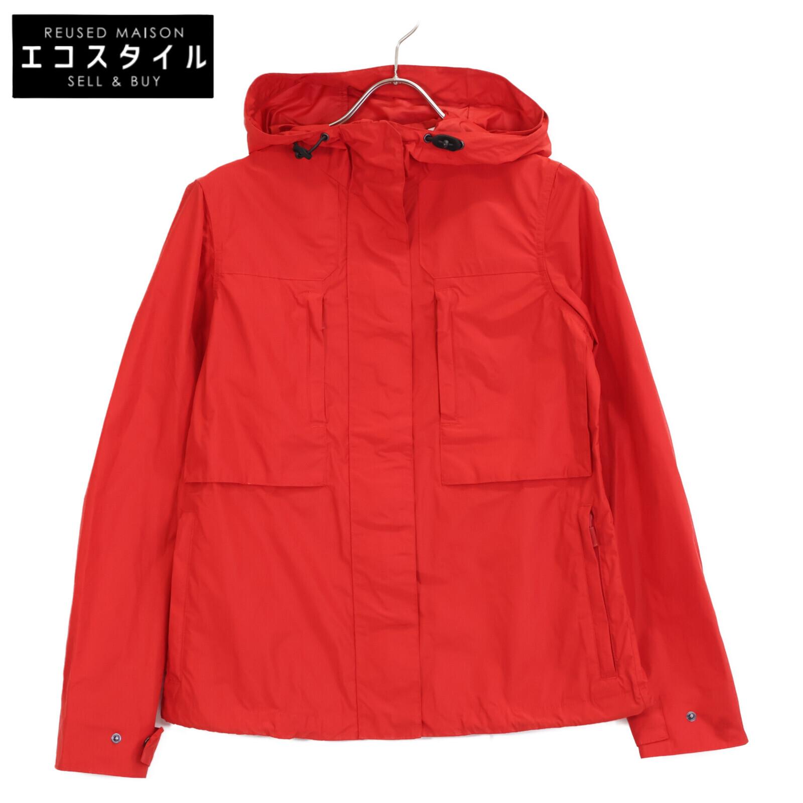 ASPESI Красная нейлоновая куртка-худи Куртка M Красный Б/У