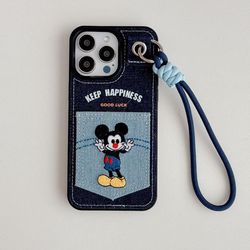 Denim Embroidered iPhone 14/13 Case with Card Holder & Bracelet, Fits 17/16/15 Series, Full Coverage 15 Pro Max темно-синий
Denim Embroidered iPhone 14/13 Case with Card Holder & Bracelet, Fits 17/16/15 Series, Full Coverage 15 Pro Max темно-синий