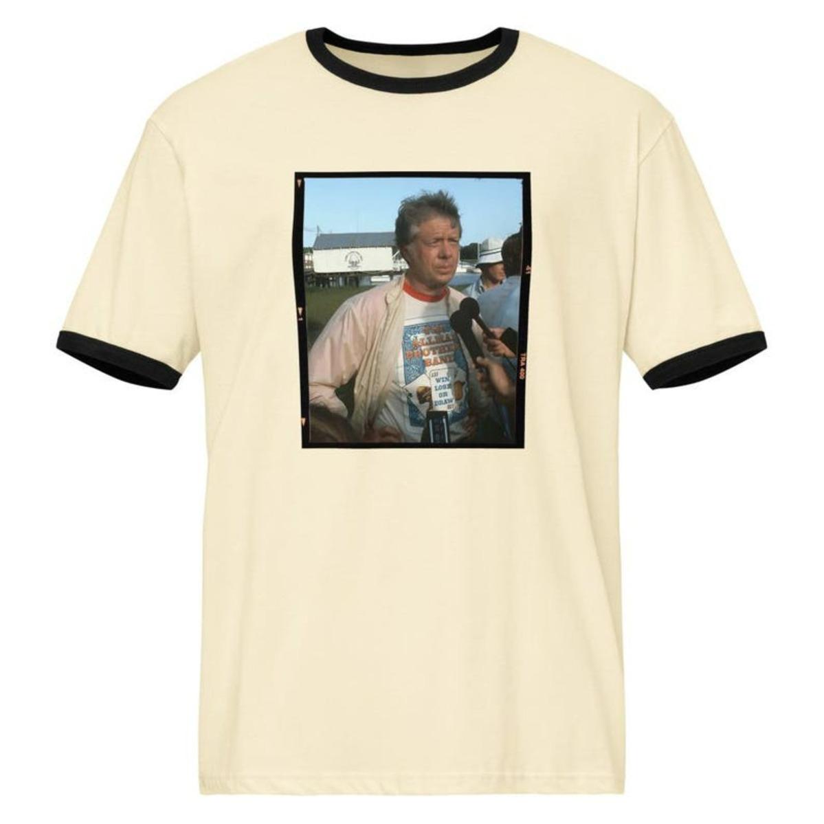 Jimmy Carter Wearing Allman Brothers Short Hoodie Unisex Casual Pullover Tee for Teen Boys and Girls Cool Retro Style 4XL
Jimmy Carter Wearing Allman Brothers Short Hoodie Unisex Casual Pullover Tee for Teen Boys and Girls Cool Retro Style 4XL