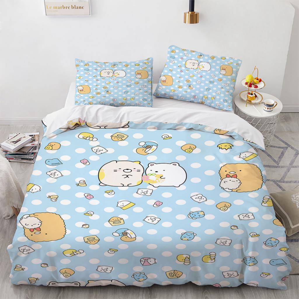 Sumikko Gurashi Anime Bedding Set Kawaii Cute Duvet Cover Quilt Cover Pillowcase Queen King Size Japanese Cartoon EU single(135x200cm)
Sumikko Gurashi Anime Bedding Set Kawaii Cute Duvet Cover Quilt Cover Pillowcase Queen King Size Japanese Cartoon EU single(135x200cm)