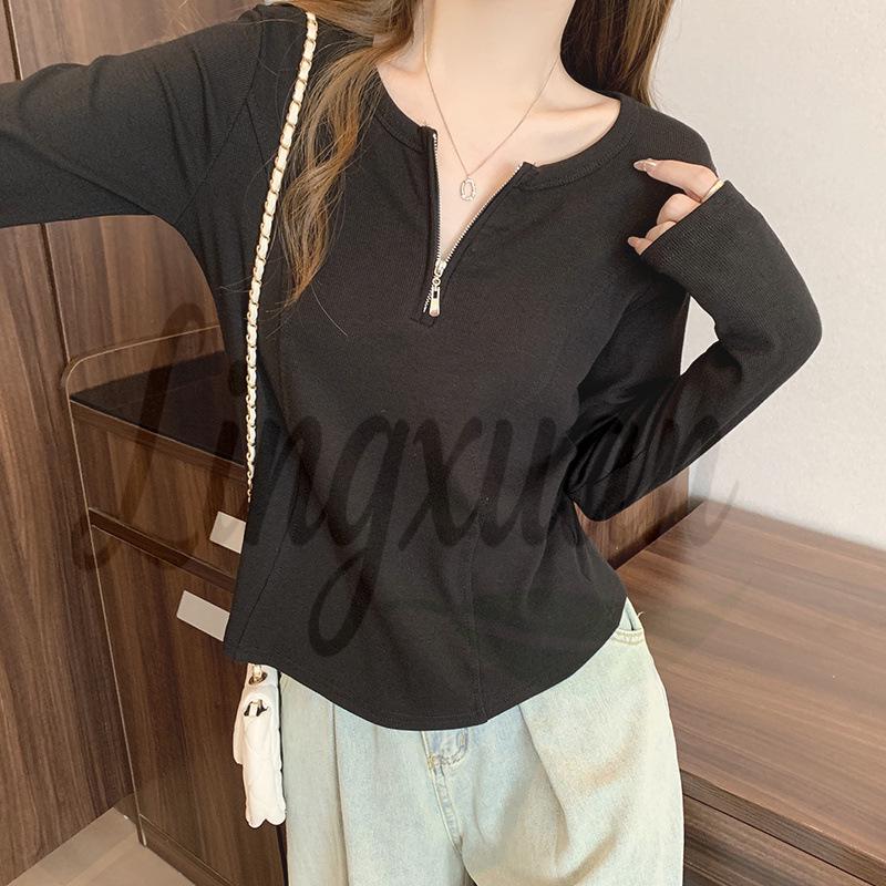 2026 Spring Plus Size Women s Korean-Style Half-Zip Slimming Long-Sleeve Top L Plus Size чорний
2026 Spring Plus Size Women s Korean-Style Half-Zip Slimming Long-Sleeve Top L Plus Size чорний