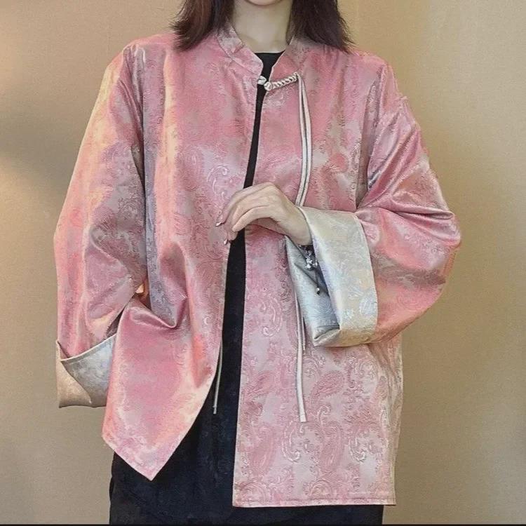 New 2024 Double-Sided Chinese Style Women s Embossed Jacquard Coat - Elegant, Fashionable, High-End Design for Mothers XXL (suggested weight 105-120 jin) світло-зелений колір
New 2024 Double-Sided Chinese Style Women s Embossed Jacquard Coat - Elegant, Fashionable, High-End Design for Mothers XXL (suggested weight 105-120 jin) світло-зелений колір