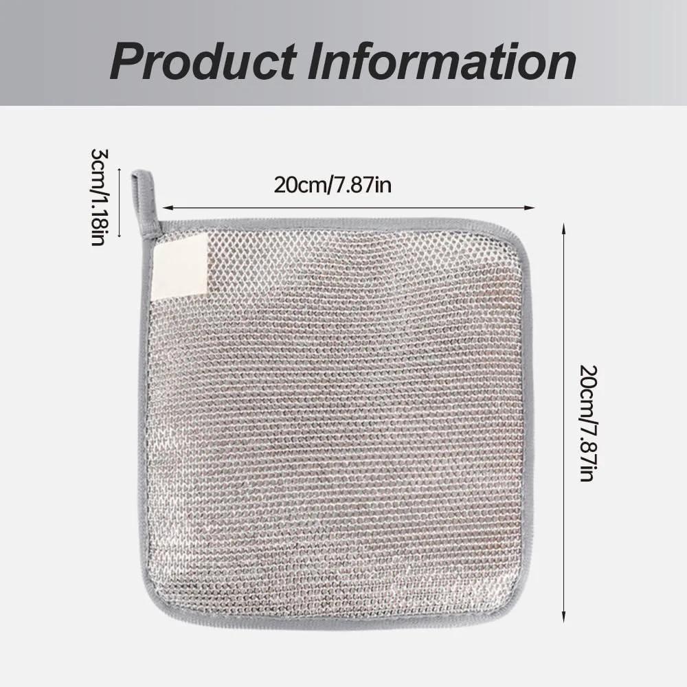 Multipurpose Wire Dishwashing Rags for Wet and Dry Metal Scrubbing Pads Sponge Cloths Towels Clean Non-Scratch Wire Dishcloth
Multipurpose Wire Dishwashing Rags for Wet and Dry Metal Scrubbing Pads Sponge Cloths Towels Clean Non-Scratch Wire Dishcloth