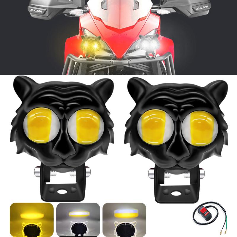 Светодиодный прожектор для мотоцикла, белый, желтый, рабочий свет, вспомогательный противотуманный фонарь для вождения, двойные линзы, фара, ходовые огни для квадроциклов, 12 В 
Светодиодный прожектор для мотоцикла, белый, желтый, рабочий свет, вспомогательный противотуманный фонарь для вождения, двойные линзы, фара, ходовые огни для квадроциклов, 12 В