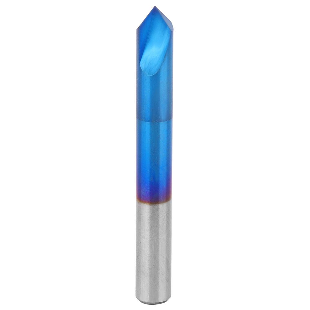 90 Degrees Chamfer End Mill 2 Flute Blue Coating Tungsten Steel Cemented Carbide Hand Tool6 x 50mm
90 Degrees Chamfer End Mill 2 Flute Blue Coating Tungsten Steel Cemented Carbide Hand Tool6 x 50mm