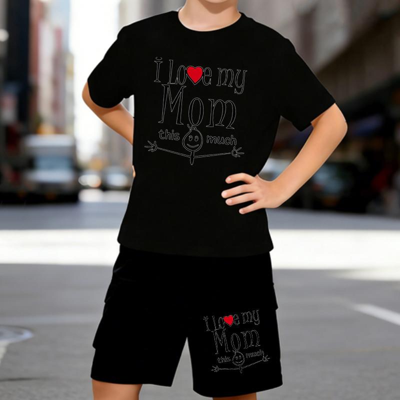 Boys 2 Piece Parent-child Themed Printed Outfit, Short Sleeve T-Shirt and Shorts Set for Kids Age 5-14,Black and White Sporty Casual Summer Clothes 5-6 Years чёрный
Boys 2 Piece Parent-child Themed Printed Outfit, Short Sleeve T-Shirt and Shorts Set for Kids Age 5-14,Black and White Sporty Casual Summer Clothes 5-6 Years чёрный