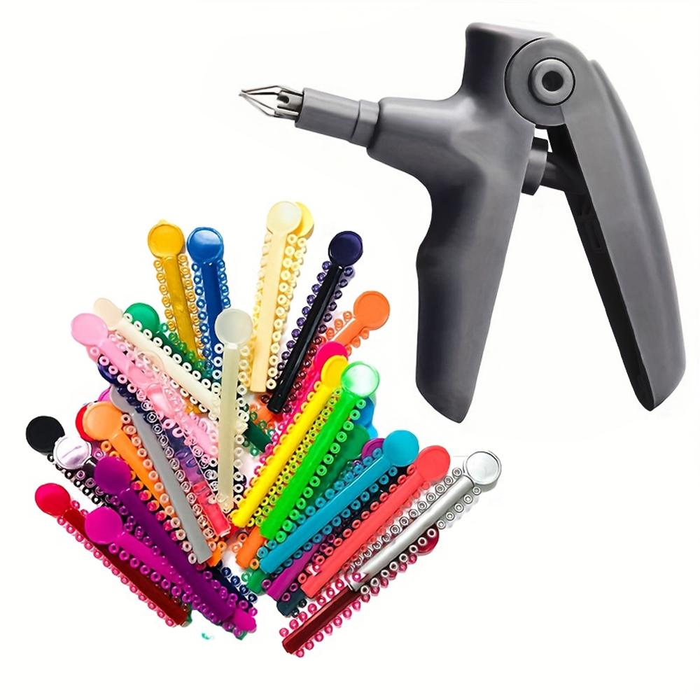 Braces Rubber Bands Kit With Ligature Gun Assorted Colors Orthodontic Elastic Ties For Teeth Dental Care сірий
Braces Rubber Bands Kit With Ligature Gun Assorted Colors Orthodontic Elastic Ties For Teeth Dental Care сірий