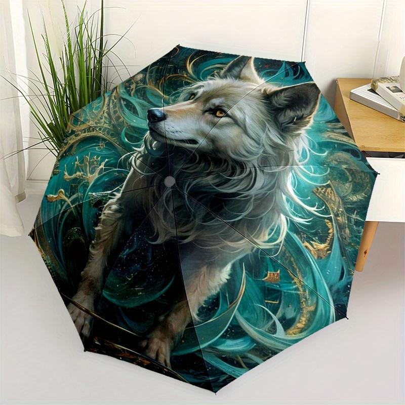 Fantasy Wolf Art Print Mystical Wildlife Decor Umbrella, Portable 3 Fold Compact Umbrella for Men & Women,S118
Fantasy Wolf Art Print Mystical Wildlife Decor Umbrella, Portable 3 Fold Compact Umbrella for Men & Women,S118