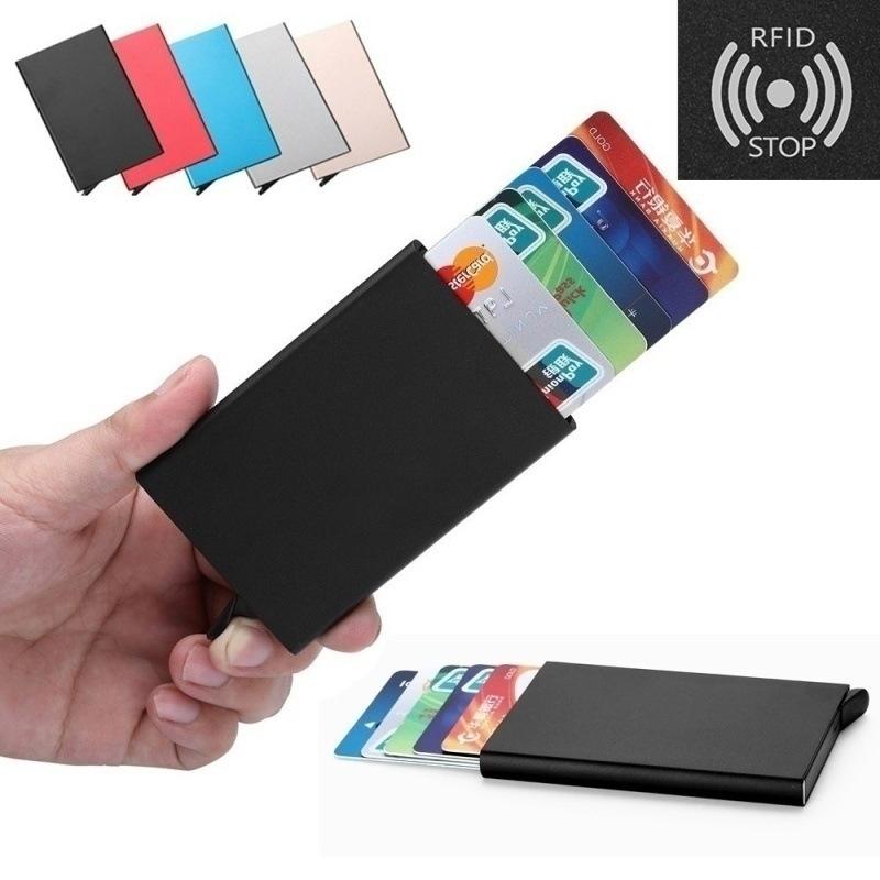 Блокировка Rfid, мужские кредитные карты, автоматические наборы карт, бизнес-алюминиевый кошелек, наборы карт, держатель для денег, зажим для денег
Блокировка Rfid, мужские кредитные карты, автоматические наборы карт, бизнес-алюминиевый кошелек, наборы карт, держатель для денег, зажим для денег