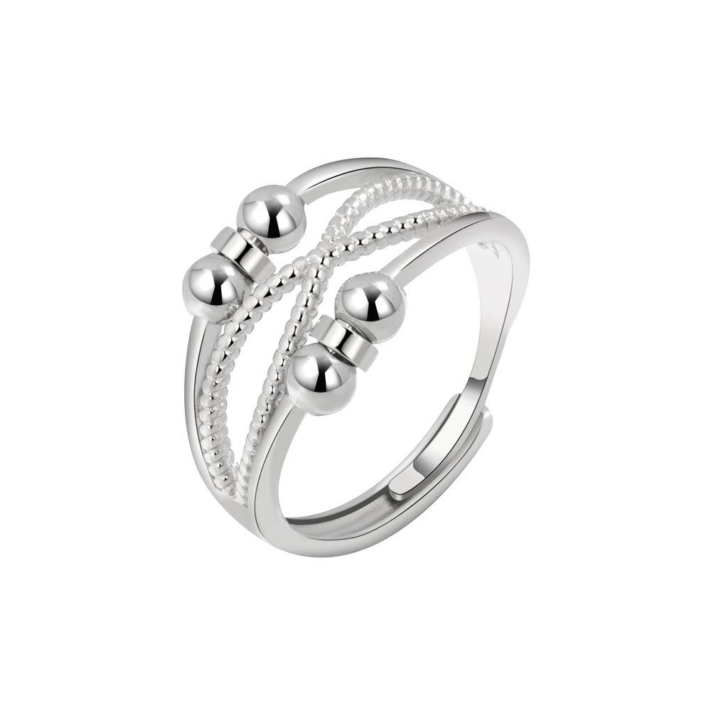 Women s 8-Shaped Infinite Rotating Beads Knuckle Ring Anxiety Relief Spinning Fidget Spinner Ring for Stress Relief resizable
Women s 8-Shaped Infinite Rotating Beads Knuckle Ring Anxiety Relief Spinning Fidget Spinner Ring for Stress Relief resizable