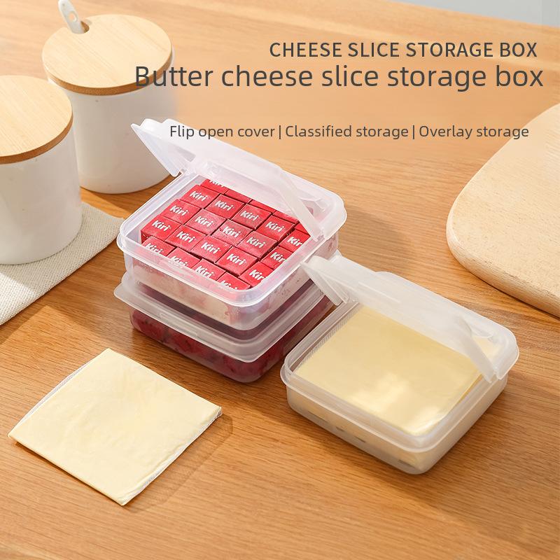 New Cheese Slice Storage Box Refrigerator Kitchen Use, Plastic Clamshell Design Transparent bagged product
New Cheese Slice Storage Box Refrigerator Kitchen Use, Plastic Clamshell Design Transparent bagged product