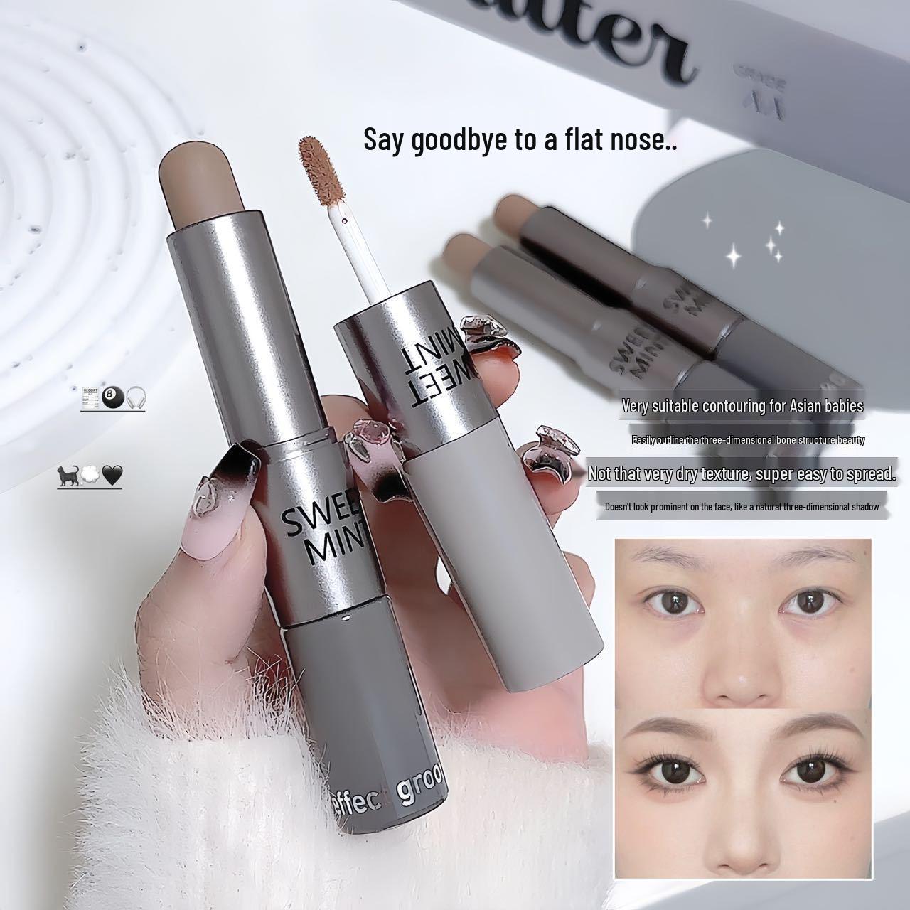Sweet Mint Dual-Ended Contour Stick: Multi-Functional Facial Contouring & Concealer for Women
Sweet Mint Dual-Ended Contour Stick: Multi-Functional Facial Contouring & Concealer for Women