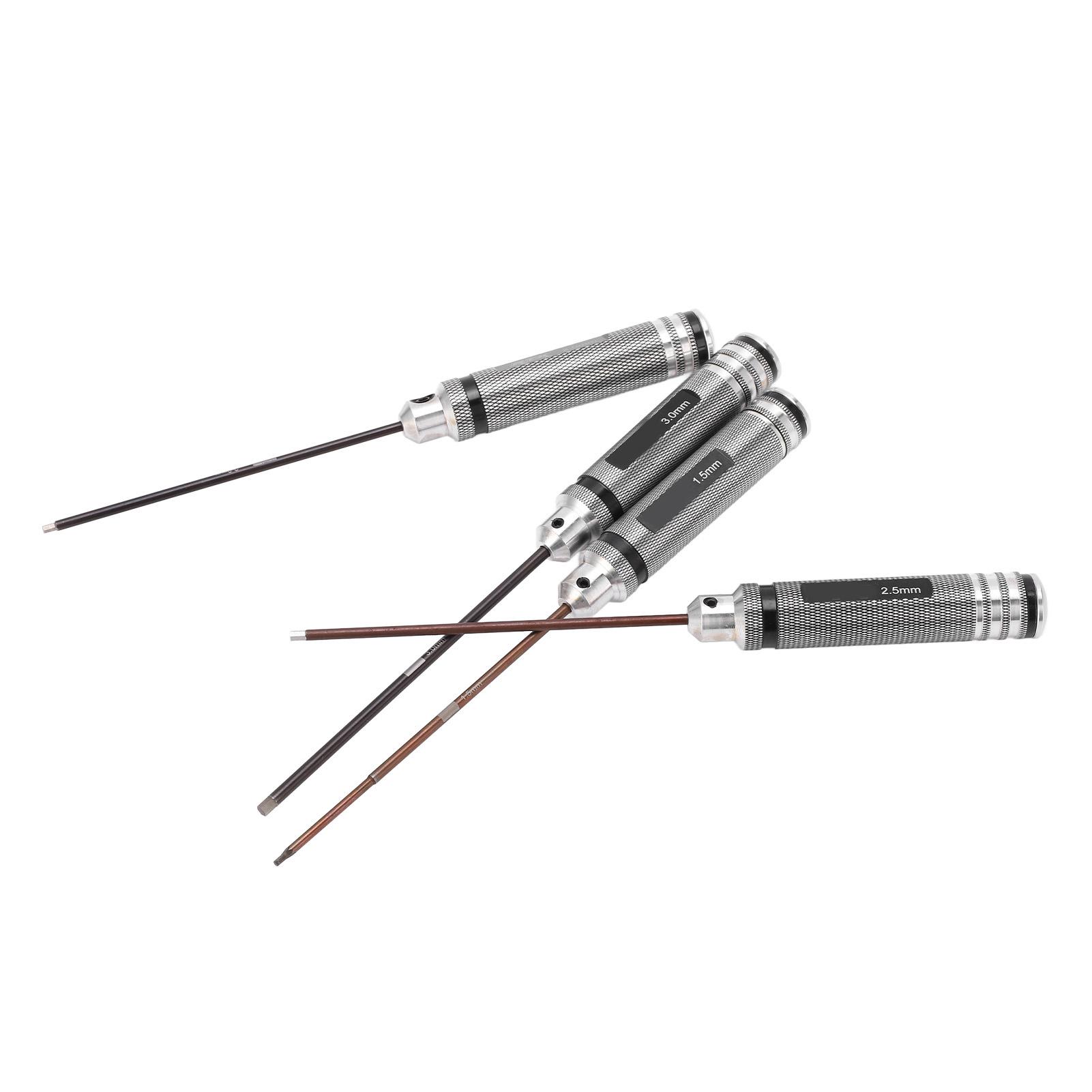 4Pcs RC Repair Screwdrivers Hex Screwdriver Kit Installation and Maintenance Tool for RC Vehicle and Ship
4Pcs RC Repair Screwdrivers Hex Screwdriver Kit Installation and Maintenance Tool for RC Vehicle and Ship