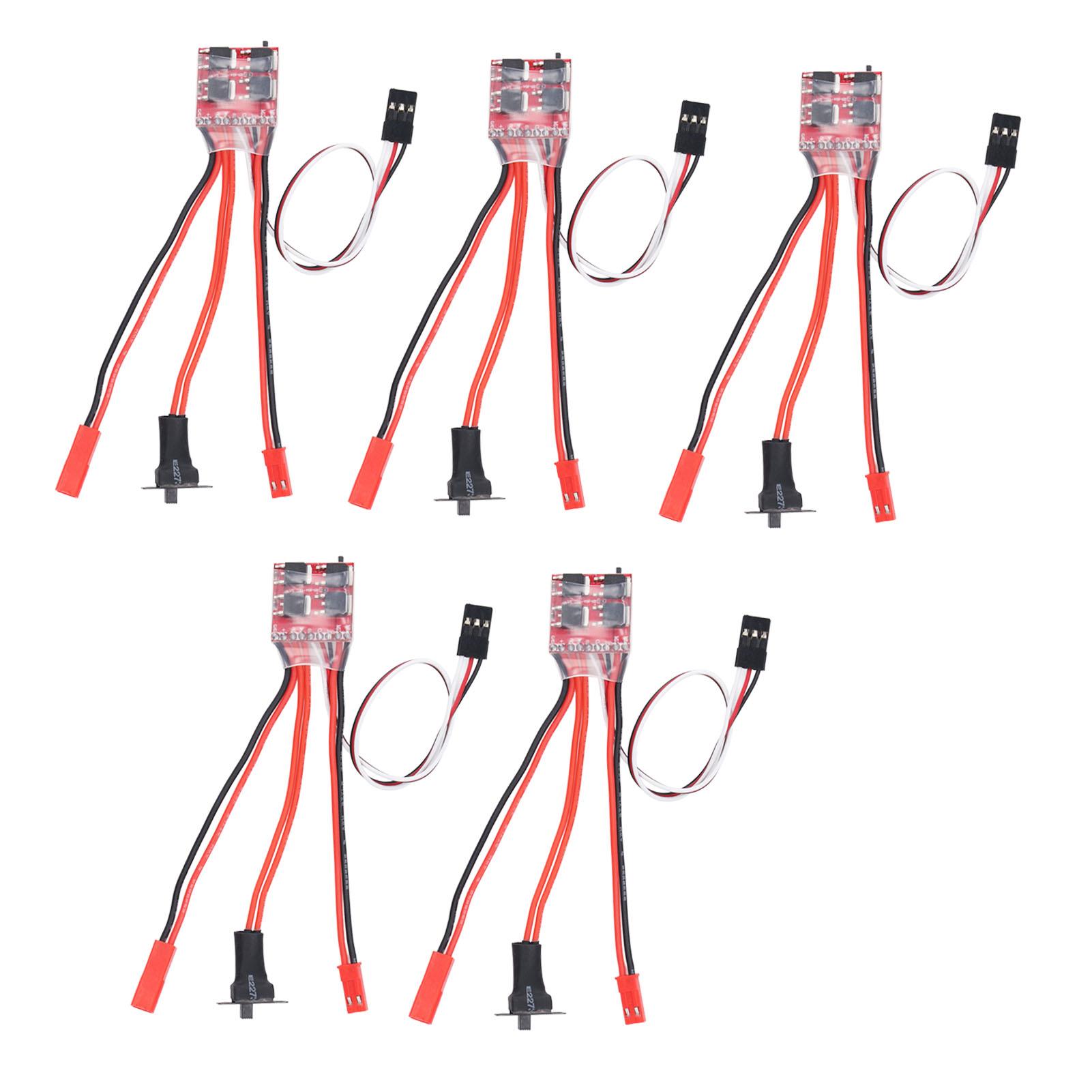 5PCS 30A Brushed ESC with Brake Dual Way JST Interface Micro 30A Brushed Speed Controller for 130
5PCS 30A Brushed ESC with Brake Dual Way JST Interface Micro 30A Brushed Speed Controller for 130