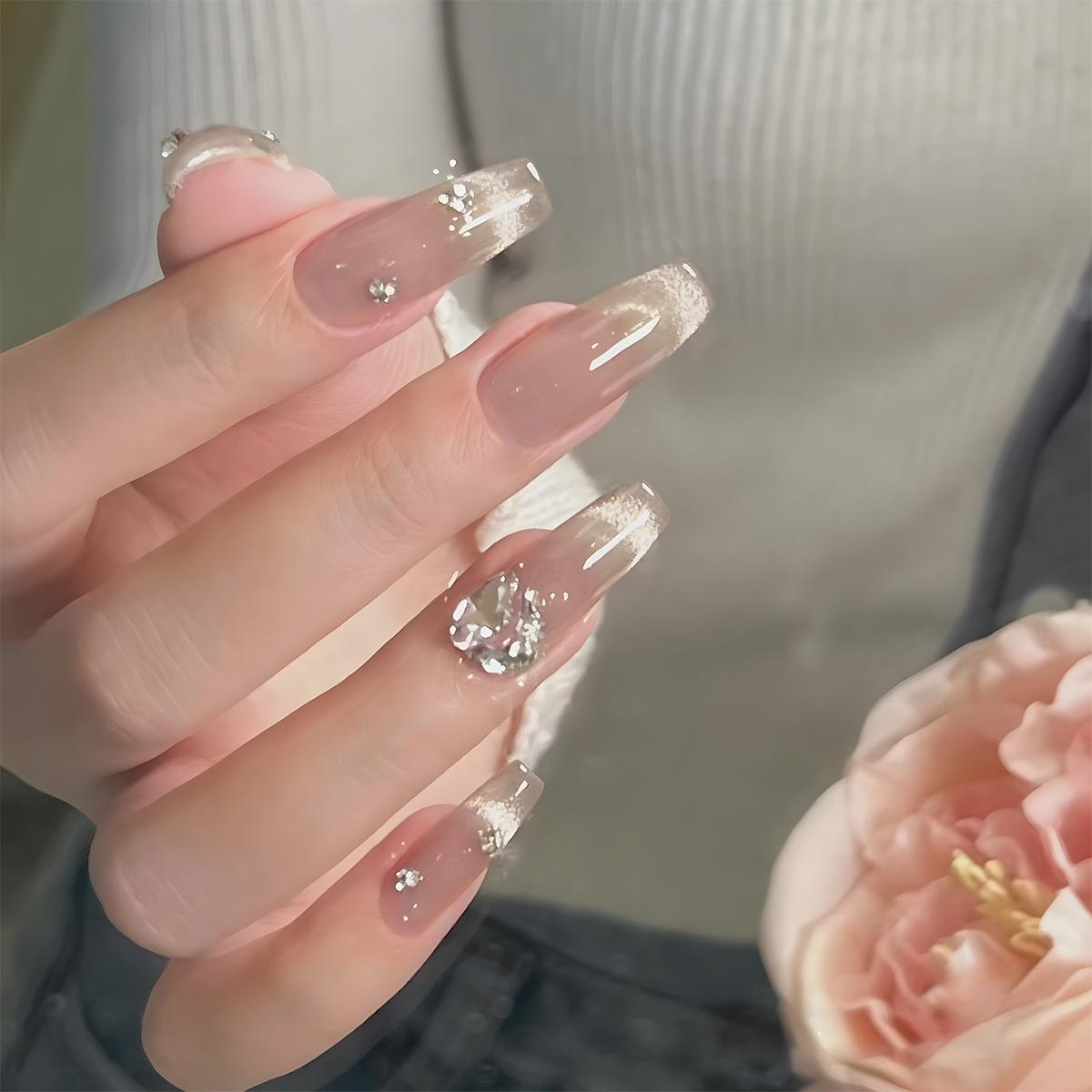 Gradient Cat Eye Press-On Nails with Diamond Embellishments – Long, Waterproof, Trapezoid Design
Gradient Cat Eye Press-On Nails with Diamond Embellishments – Long, Waterproof, Trapezoid Design