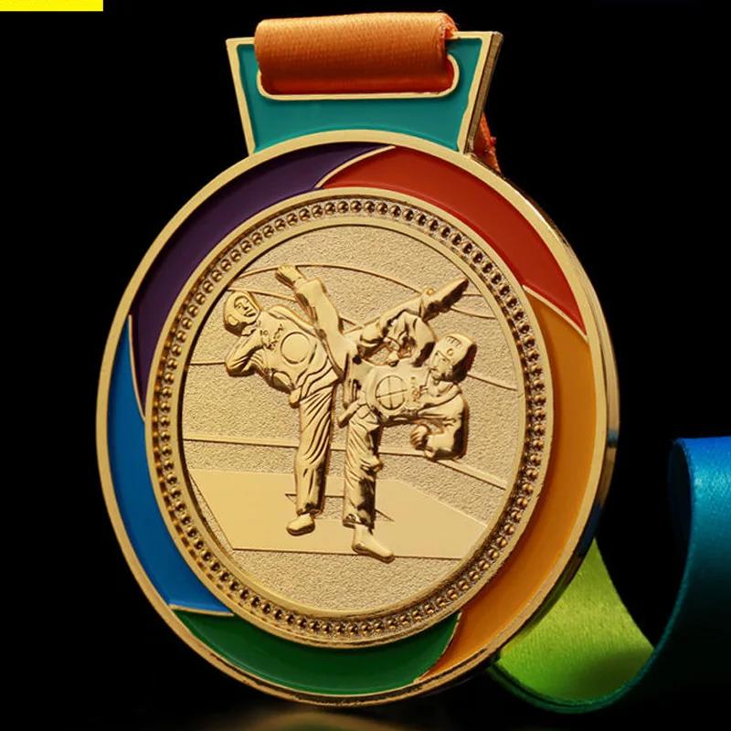 Customized Taekwondo Medal Tag, Gold Silver Bronze, Zinc Alloy, School Sports Competition, Creative Souvenir, 1Pc
Customized Taekwondo Medal Tag, Gold Silver Bronze, Zinc Alloy, School Sports Competition, Creative Souvenir, 1Pc