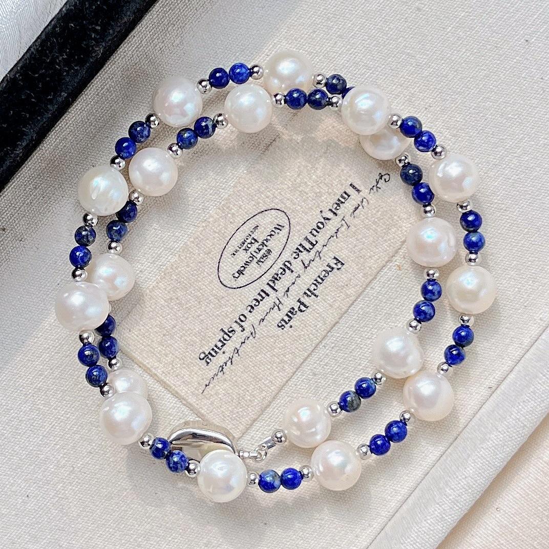 Wind Retro Natural Freshwater Pearl Lapis Lazuli Design Sense Collarbone Chain Necklace Neck Chain
Wind Retro Natural Freshwater Pearl Lapis Lazuli Design Sense Collarbone Chain Necklace Neck Chain