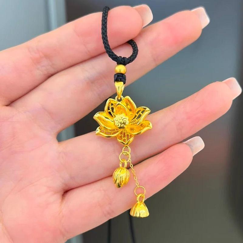 Gold-Plated Brass Lotus Pendant Necklace – Women s Charm with Lotus Pod and Bud on Delicate Chain
Gold-Plated Brass Lotus Pendant Necklace – Women s Charm with Lotus Pod and Bud on Delicate Chain