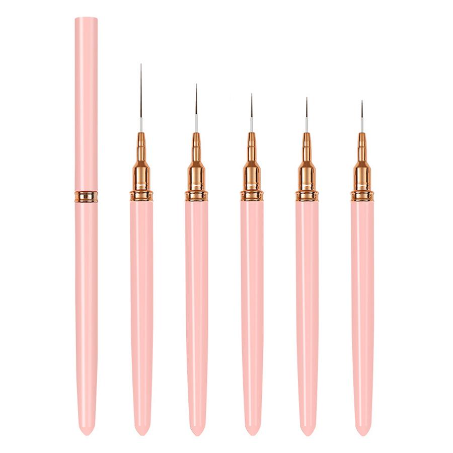 5Pcs Nail Art Liner Brush Set, French Stripe Line Painting Drawing Flower Pen for Acrylic & Gel Polish Manicure Tool розовый
5Pcs Nail Art Liner Brush Set, French Stripe Line Painting Drawing Flower Pen for Acrylic & Gel Polish Manicure Tool розовый