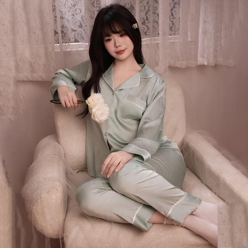 Women s Ice Silk Pajama Set - Long Sleeve Cardigan, Spring/Autumn, Wearable Outdoors, Pure Color, 2026 Style XXL (Recommended for 135-150 jin)
Women s Ice Silk Pajama Set - Long Sleeve Cardigan, Spring/Autumn, Wearable Outdoors, Pure Color, 2026 Style XXL (Recommended for 135-150 jin)