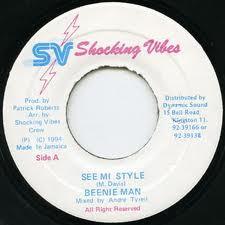7inch Record BEENIE MAN - See Mi Style none Shocking Vibes 1994 Jamaica Reggae, Ska & Dub Used
7inch Record BEENIE MAN - See Mi Style none Shocking Vibes 1994 Jamaica Reggae, Ska & Dub Used