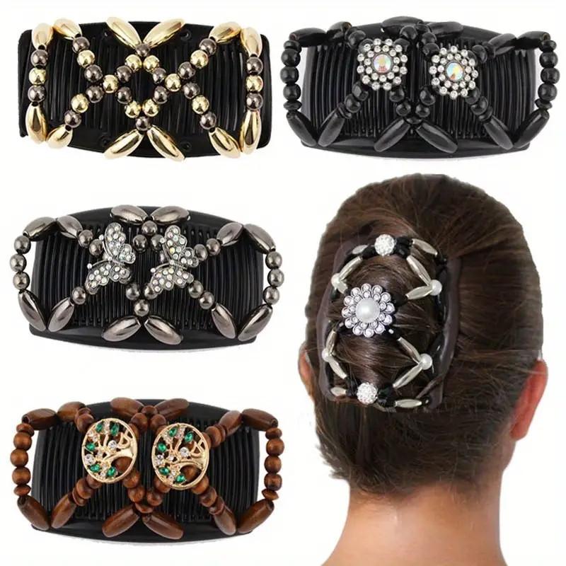 European and American Fashion Beaded Versatile Hair Comb Women s Handmade Beaded Versatile Magic Hair Comb Headwear Accessories
European and American Fashion Beaded Versatile Hair Comb Women s Handmade Beaded Versatile Magic Hair Comb Headwear Accessories