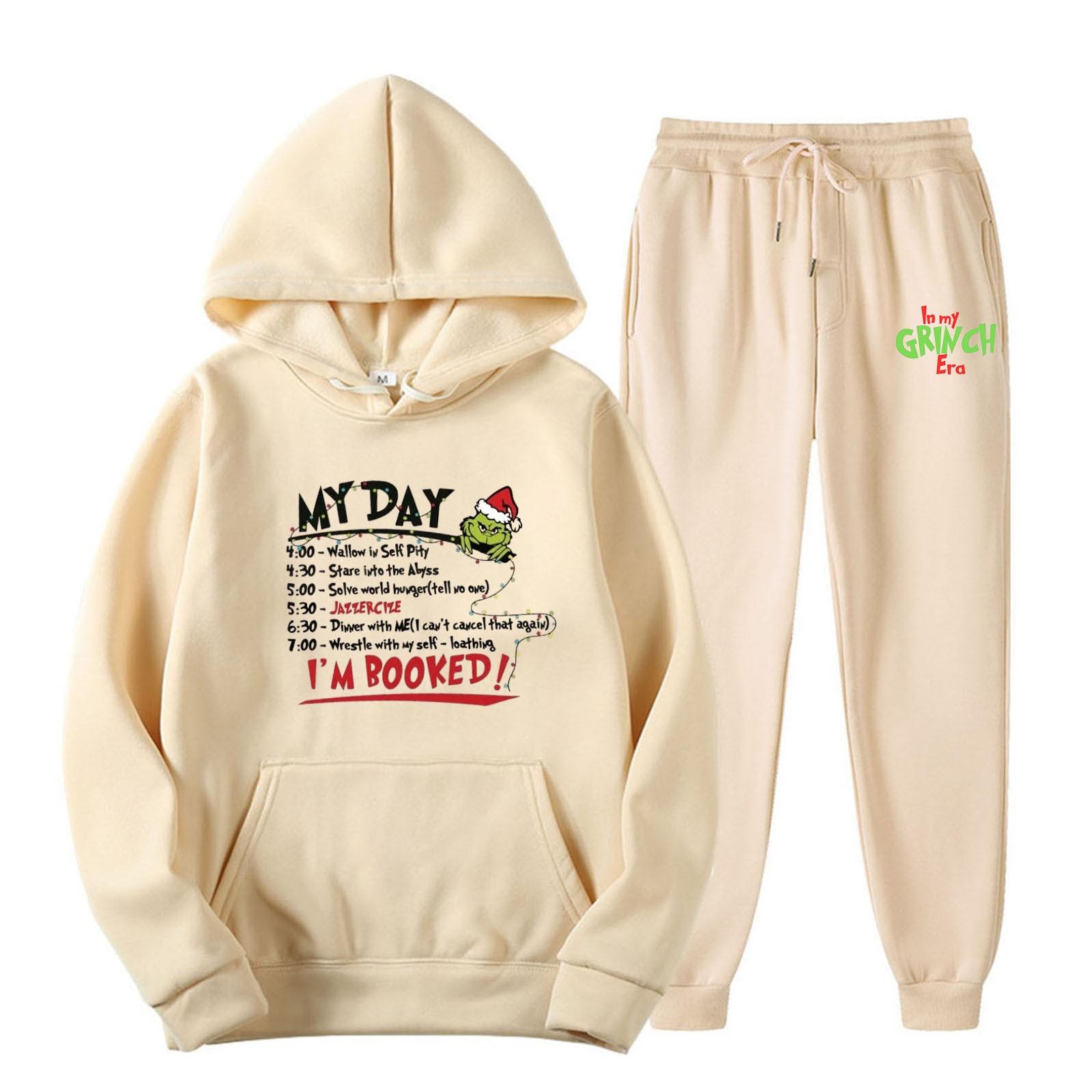 Женский спортивный спортивный костюм с капюшоном, комплект из двух предметов для бега, пуловер с длинными рукавами, толстовка + спортивные штаны, унисекс XL бежевый
Женский спортивный спортивный костюм с капюшоном, комплект из двух предметов для бега, пуловер с длинными рукавами, толстовка + спортивные штаны, унисекс XL бежевый