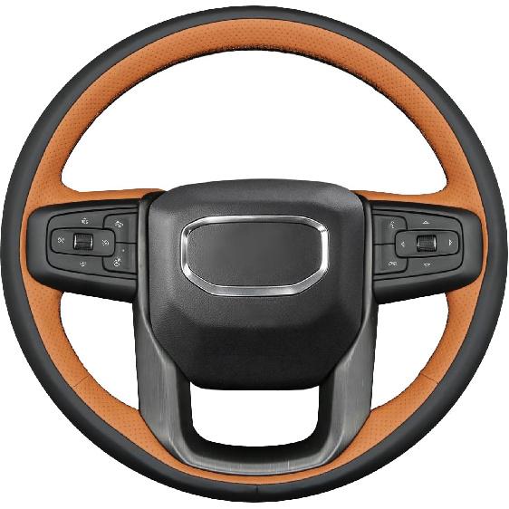 MEWANT Steering Wheel Cover for GMC Sierra 1500 / Sierra 1500 Limited/Sierra 2500 / Sierra 3500/ Yukon (XL) Hand-Stitched Wheel Steering Wrap for steering wheel withou
MEWANT Steering Wheel Cover for GMC Sierra 1500 / Sierra 1500 Limited/Sierra 2500 / Sierra 3500/ Yukon (XL) Hand-Stitched Wheel Steering Wrap for steering wheel withou