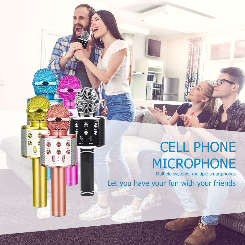 Professional Bluetooth Karaoke Microphone Wireless Microphone Handheld Microphone Mikrofon
Professional Bluetooth Karaoke Microphone Wireless Microphone Handheld Microphone Mikrofon