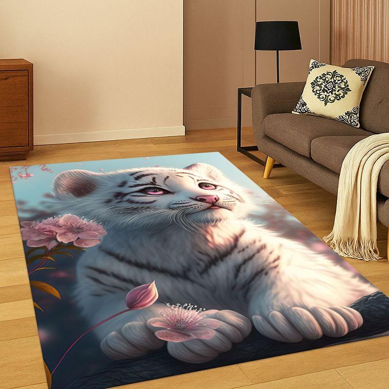 Tiger Beast Wildlife Cartoon Carpet Rug for Bedroom Living Room Sofa Playroom Doormat Home Decor,Kid Game Area Rug Non-slip 40cm x 60cm
Tiger Beast Wildlife Cartoon Carpet Rug for Bedroom Living Room Sofa Playroom Doormat Home Decor,Kid Game Area Rug Non-slip 40cm x 60cm
