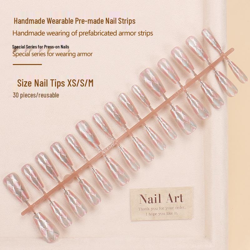 Cat Eye Plaid Color Block Handmade Wearable Nail Art - Removable Trendy False Nails
Cat Eye Plaid Color Block Handmade Wearable Nail Art - Removable Trendy False Nails