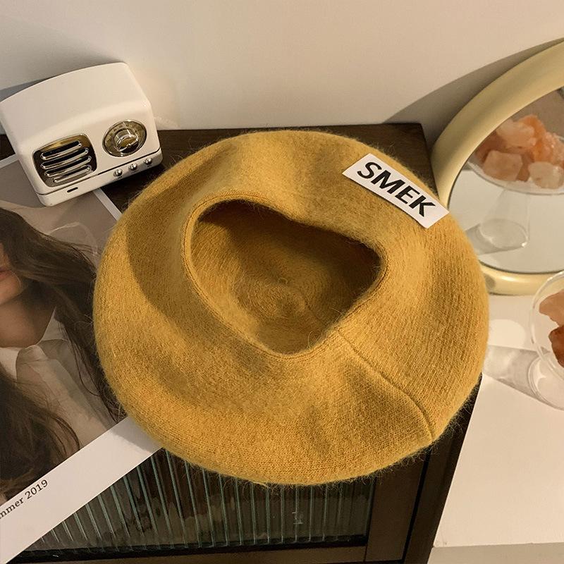 Knitted Beret Lady FallSeason and ColdSeason Letters Ins Japanese Retro Niche Big Head Circumference Beret Painter Hat M(56-58cm)
Knitted Beret Lady FallSeason and ColdSeason Letters Ins Japanese Retro Niche Big Head Circumference Beret Painter Hat M(56-58cm)