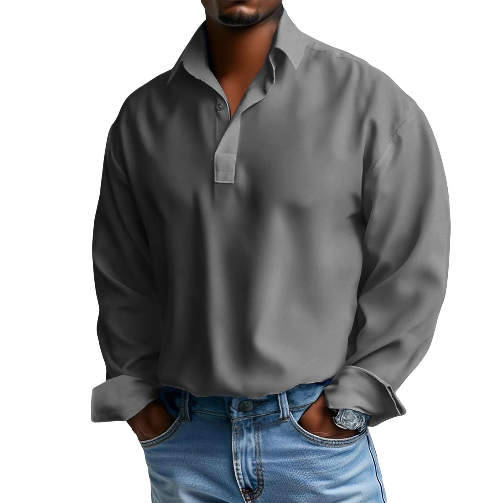 Men s Long Sleeves Pullover Business Flip Collar Shirt XXL
Men s Long Sleeves Pullover Business Flip Collar Shirt XXL