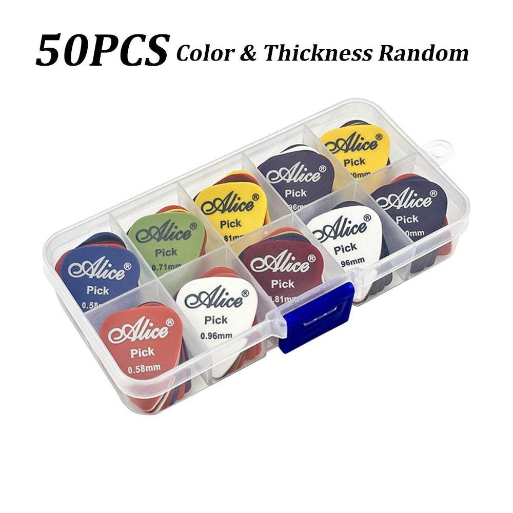 50-Piece Guitar Pick Set - Random Mix of 6 Different Thicknesses for Versatile Playing Styles
50-Piece Guitar Pick Set - Random Mix of 6 Different Thicknesses for Versatile Playing Styles