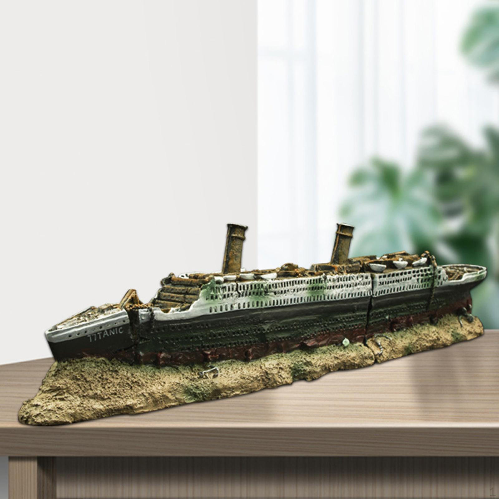 Aquarium Medium Ship Decorations - Fish Tank Resin hipwreck Ornament
Aquarium Medium Ship Decorations - Fish Tank Resin hipwreck Ornament