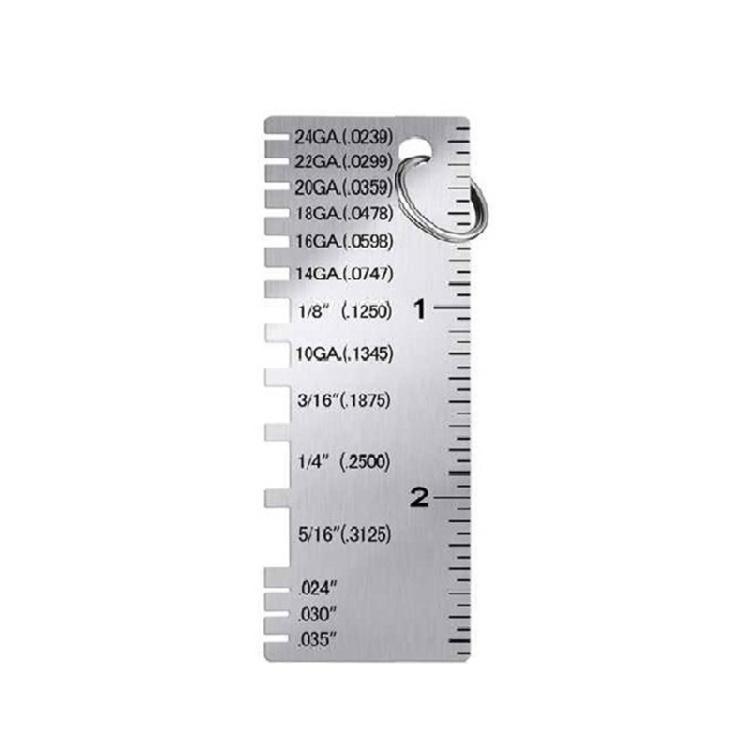 Double Sided Wire Gauge Stainless Steel Metal Sheet Thickness Gauge for Accurate Welding Inspection and Measurement срібний
Double Sided Wire Gauge Stainless Steel Metal Sheet Thickness Gauge for Accurate Welding Inspection and Measurement срібний
