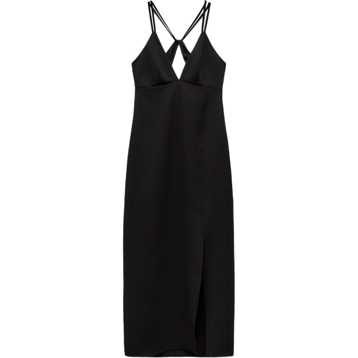 Zara однотонное шифоновое платье-комбинация миди с V-образным вырезом, длинное, женские платья, черное 2157024-800 S
Zara однотонное шифоновое платье-комбинация миди с V-образным вырезом, длинное, женские платья, черное 2157024-800 S