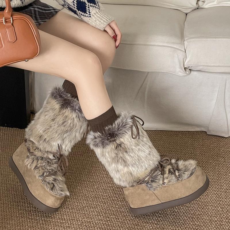 Platform Snow Boots Women s Fall/Winter 2026 New Thickened Non-slip Fur Spliced Cotton Shoes 40
Platform Snow Boots Women s Fall/Winter 2026 New Thickened Non-slip Fur Spliced Cotton Shoes 40