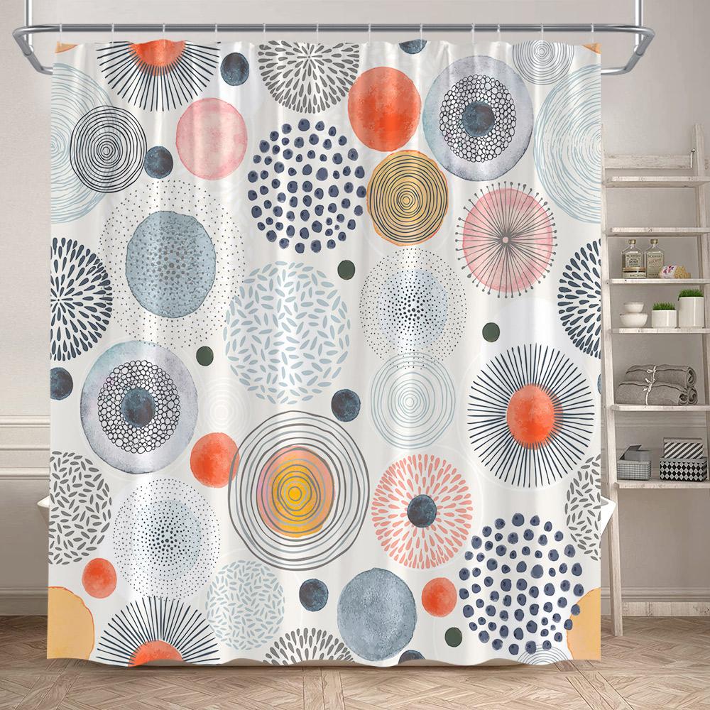 Modern Geometric Shower Curtains White Polka Dot Black Bath Curtain Minimalist Pattern Polyester Cloth Bathroom Decor With Hooks W60H190(CM)-1 Pcs
Modern Geometric Shower Curtains White Polka Dot Black Bath Curtain Minimalist Pattern Polyester Cloth Bathroom Decor With Hooks W60H190(CM)-1 Pcs
