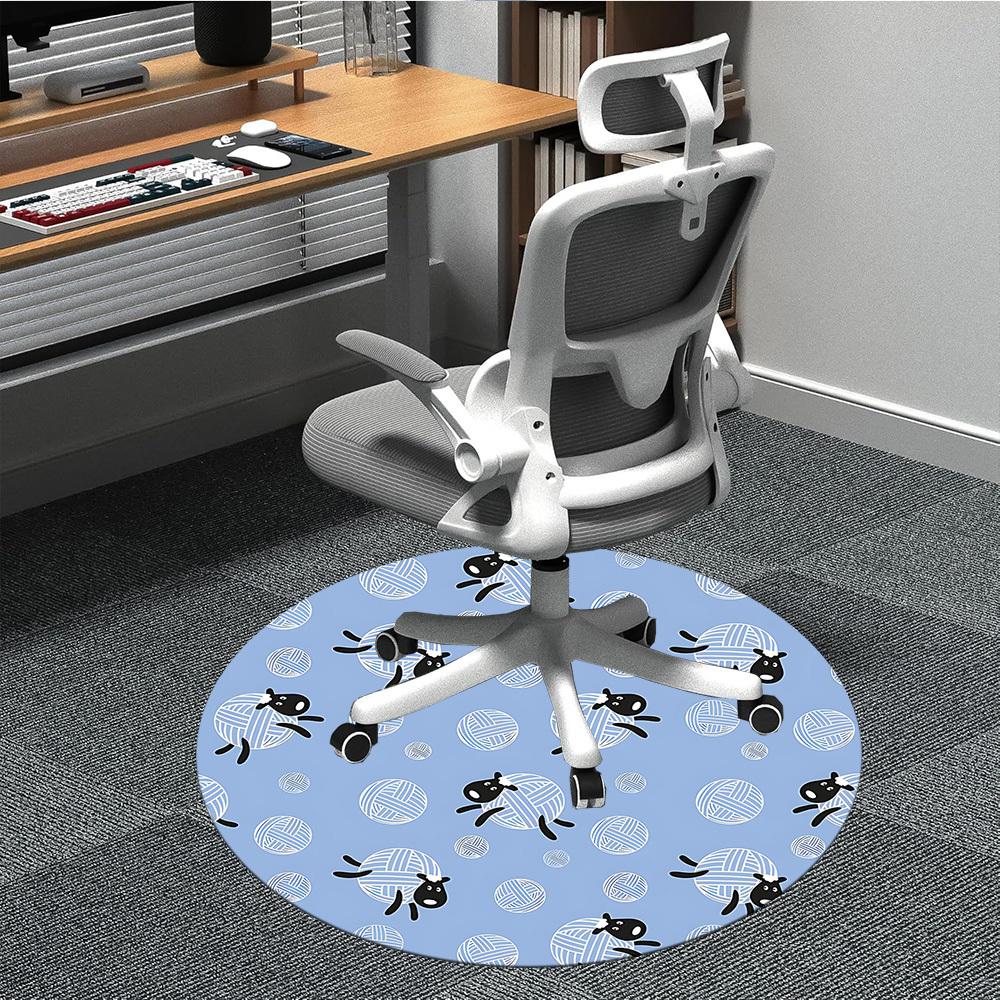 1PC Sheep Yarn Pattern Office Round Area Rug, Indoor Mat Suitable For Office, Under Office Chairs Bedroom Living Room Home Decor, Room Deco 221 80cm by 80cm
1PC Sheep Yarn Pattern Office Round Area Rug, Indoor Mat Suitable For Office, Under Office Chairs Bedroom Living Room Home Decor, Room Deco 221 80cm by 80cm