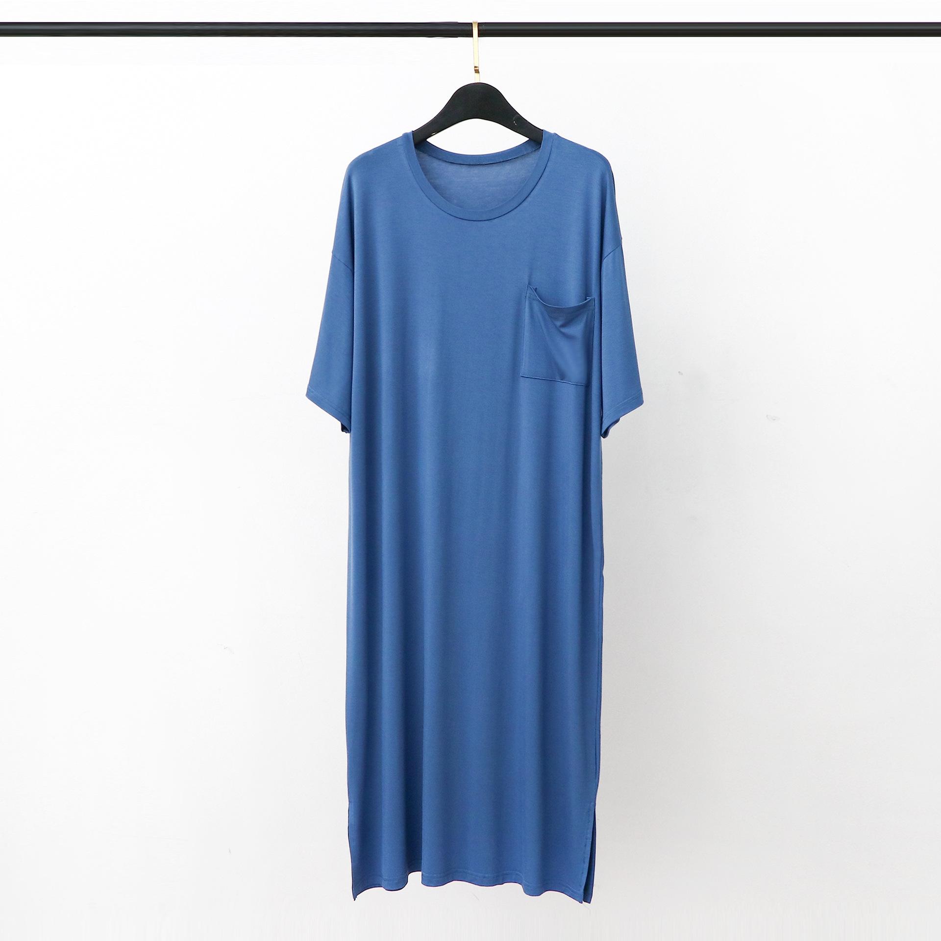 Bit Cotton Modal 005 Pajamas Long Over The Knee Men S Short Sleeves Medium And Long Loose Large Size Loungewear L средний синий
Bit Cotton Modal 005 Pajamas Long Over The Knee Men S Short Sleeves Medium And Long Loose Large Size Loungewear L средний синий