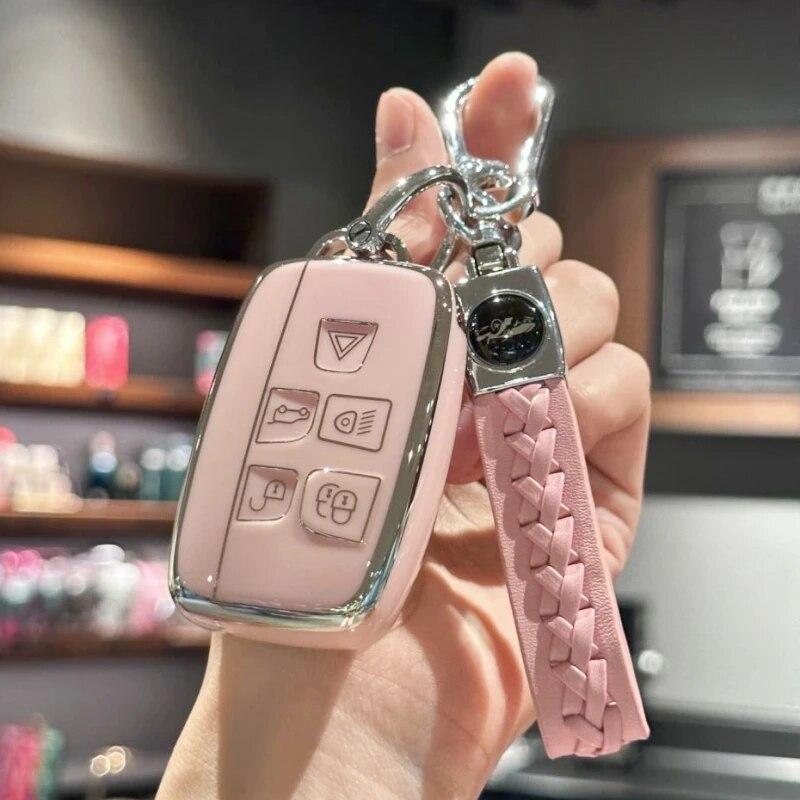 Car Key FOB Cover with Keychain for Land Rover Discovery LR4, Range Rover Sport, Evoque; Jaguar XF, XE, XJ, XJL
Car Key FOB Cover with Keychain for Land Rover Discovery LR4, Range Rover Sport, Evoque; Jaguar XF, XE, XJ, XJL