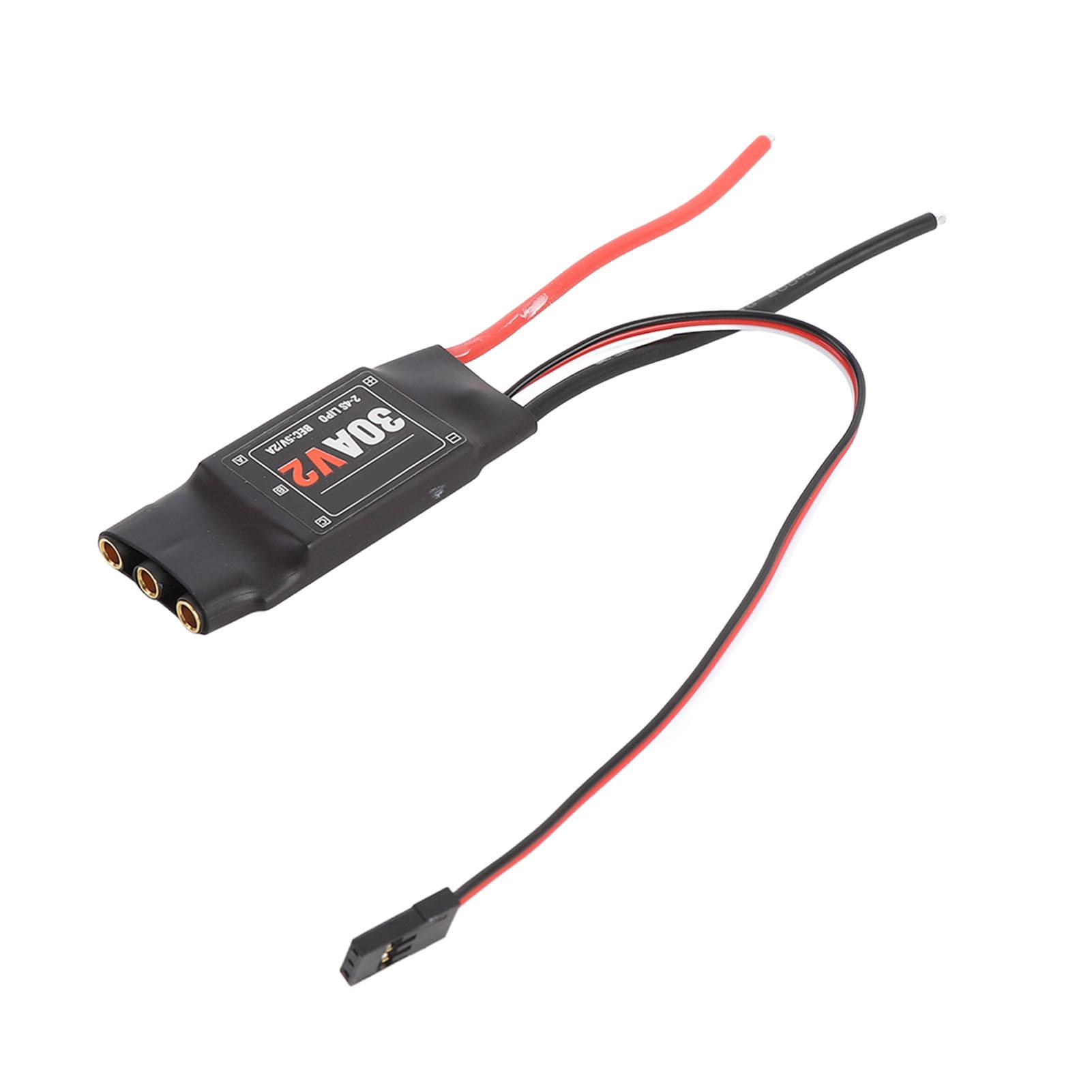30A V2 RC Brushless ESC Electronic Speed Controller for Fixed Wing Quadcopter Multi Axes Airplane
30A V2 RC Brushless ESC Electronic Speed Controller for Fixed Wing Quadcopter Multi Axes Airplane