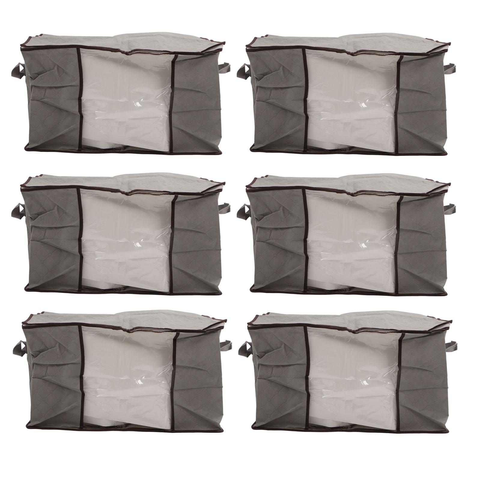 6pcs Quilt Storage Bag Large Blanket Storage Containers Foldable Non Woven Fabrics Clothes Storage сірий колір
6pcs Quilt Storage Bag Large Blanket Storage Containers Foldable Non Woven Fabrics Clothes Storage сірий колір