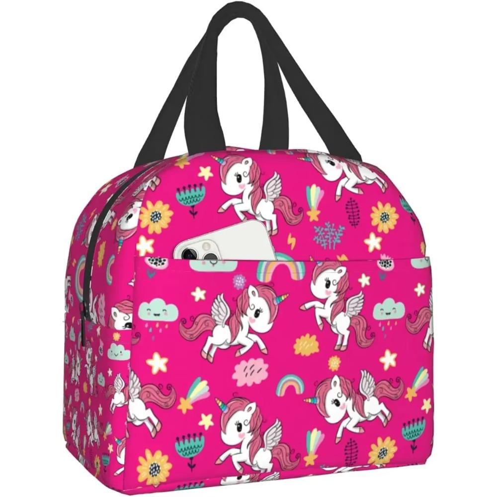 Unicorn Insulated Lunch Bag with Front Pocket Reusable Cooler Bento Tote with Zipper for Women Girls Work School Travel Picnic 22x20x13CM бежевий
Unicorn Insulated Lunch Bag with Front Pocket Reusable Cooler Bento Tote with Zipper for Women Girls Work School Travel Picnic 22x20x13CM бежевий