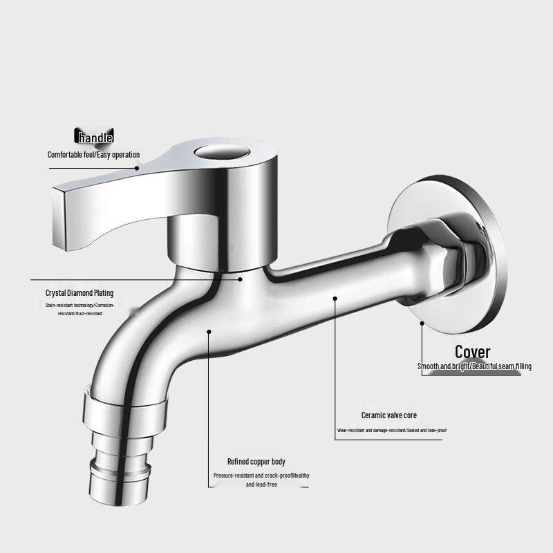 Extended Brass Single Cold Water Faucet
Extended Brass Single Cold Water Faucet