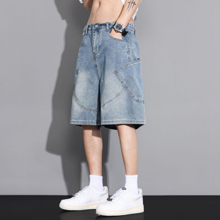 Summer Baggy Denim Shorts Casual Straight Jeans Male Vintage Wash Drawstring Short Pants Streetwear XS светло-синий
Summer Baggy Denim Shorts Casual Straight Jeans Male Vintage Wash Drawstring Short Pants Streetwear XS светло-синий